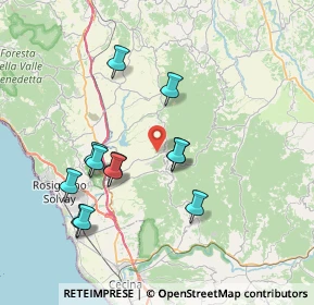 Mappa Via dei Gelsinelli, 56040 Santa luce PI, Italia (7.32917)
