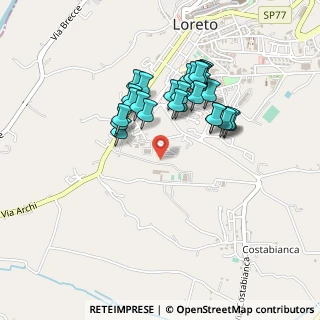 Mappa Via delle Ginestre, 60025 Loreto AN, Italia (0.40714)