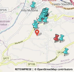 Mappa Via delle Ginestre, 60025 Loreto AN, Italia (1.004)