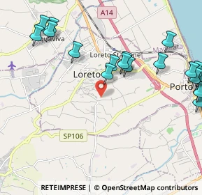 Mappa Via Leonessa, 60025 Loreto AN, Italia (2.7635)