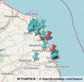 Mappa Via Leonessa, 60025 Loreto AN, Italia (10.4785)