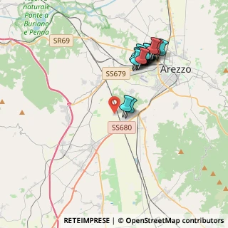 Mappa Strada Vicinale dei Mori, 52100 Arezzo AR, Italia (3.90412)