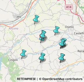 Mappa Via Don Giovanni Minzoni, 60024 Filottrano AN, Italia (6.66786)