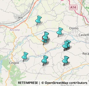 Mappa Via B. Mariotti, 60024 Filottrano AN, Italia (6.68571)