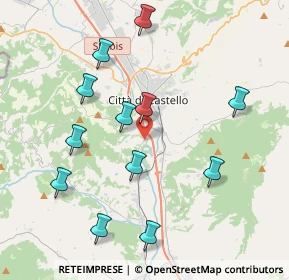 Mappa Via S. Paterniano, 06012 Città di Castello PG, Italia (4.29167)