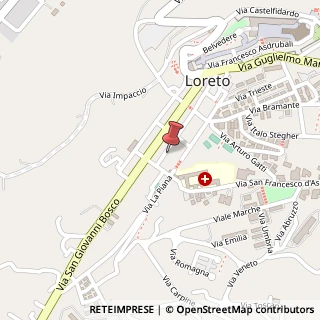 Mappa Via Vanvitelli, 67, 60025 Loreto, Ancona (Marche)