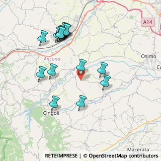 Mappa Via Saltregna Alta, 60024 Filottrano AN, Italia (8.47118)