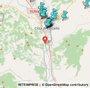 Mappa Via Moncenisio, 06012 Città di Castello PG, Italia (4.942)