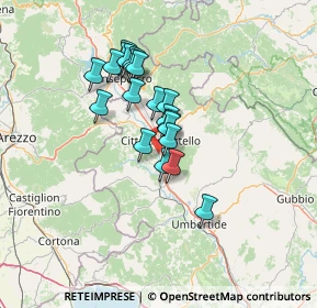 Mappa Via Moncenisio, 06012 Città di Castello PG, Italia (10.6875)