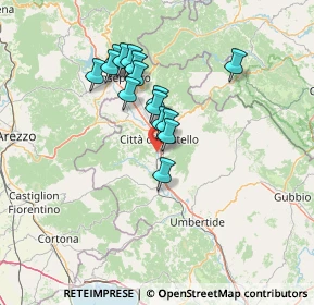 Mappa Via Moncenisio, 06012 Città di Castello PG, Italia (11.438)