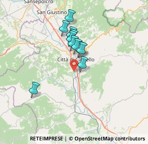 Mappa Via Moncenisio, 06012 Città di Castello PG, Italia (5.65727)
