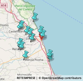 Mappa 62017 Porto Recanati MC, Italia (6.88)