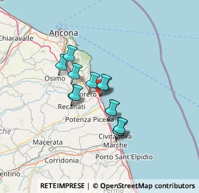Mappa 62017 Porto Recanati MC, Italia (9.57231)