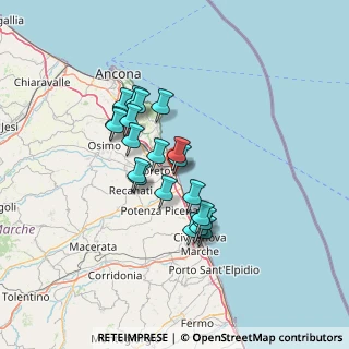 Mappa 62017 Porto Recanati MC, Italia (10.9545)
