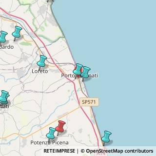 Mappa 62017 Porto Recanati MC, Italia (6.80818)