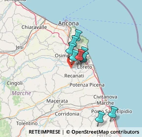 Mappa Contrada Ricciola, 62019 Recanati MC, Italia (19.38333)