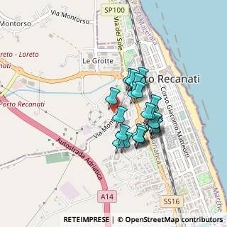 Mappa Via Alcide de Gasperi, 60025 Loreto AN, Italia (0.325)