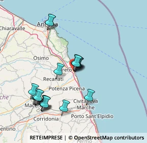 Mappa Via Alcide de Gasperi, 60025 Loreto AN, Italia (15.6305)