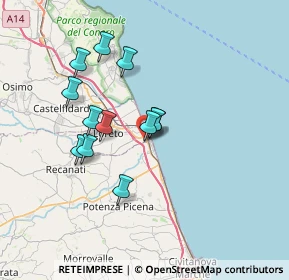 Mappa Via Alcide de Gasperi, 60025 Loreto AN, Italia (6.08417)