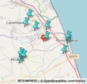 Mappa Via Carpine, 60025 Loreto AN, Italia (4.10917)