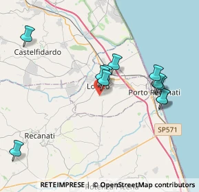 Mappa Via Carpine, 60025 Loreto AN, Italia (3.91182)