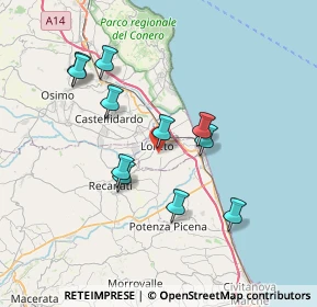 Mappa Via Carpine, 60025 Loreto AN, Italia (6.85455)