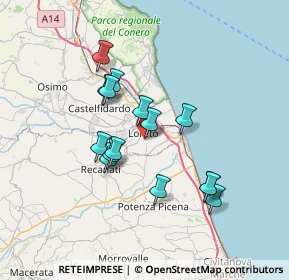 Mappa Via Carpine, 60025 Loreto AN, Italia (6.182)