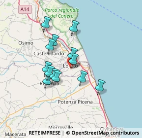 Mappa Via Carpine, 60025 Loreto AN, Italia (5.75077)