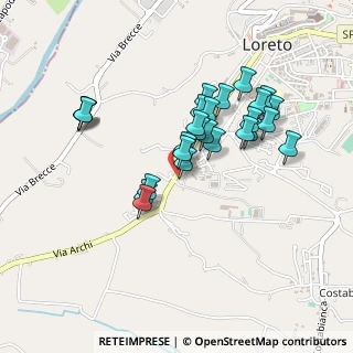 Mappa Via San Giovanni Bosco, 60025 Loreto AN, Italia (0.40385)