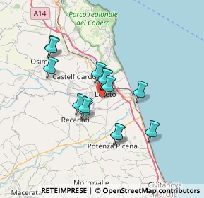 Mappa Via San Giovanni Bosco, 60025 Loreto AN, Italia (5.77143)