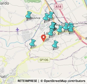 Mappa Via San Giovanni Bosco, 60025 Loreto AN, Italia (1.65385)