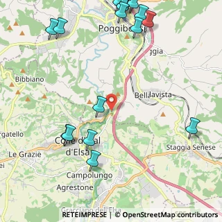 Mappa Località Ponte all'Armi, 53034 Colle di Val d'Elsa SI, Italia (3.38)