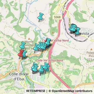 Mappa Località Ponte all'Armi, 53034 Colle di Val d'Elsa SI, Italia (1.00333)