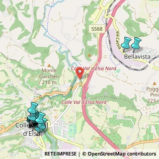 Mappa Località Ponte all'Armi, 53034 Colle di Val d'Elsa SI, Italia (1.8615)