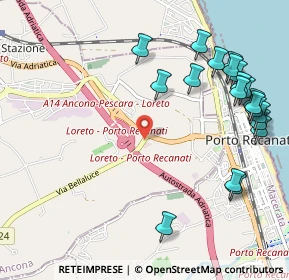 Mappa Via S. Antonio Selva, 60025 Loreto AN, Italia (1.332)