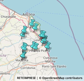 Mappa Via S. Antonio Selva, 60025 Loreto AN, Italia (11.37133)