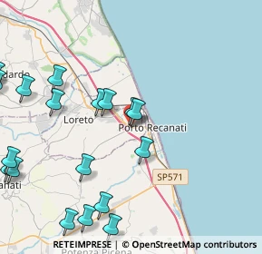 Mappa SS  Adriatica, 60025 Loreto AN, Italia (5.8775)