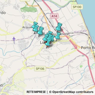 Mappa Via Umbria, 60025 Loreto AN, Italia (1.01538)
