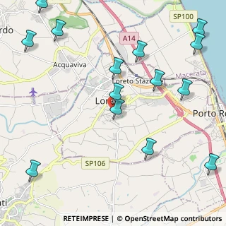 Mappa Via Umbria, 60025 Loreto AN, Italia (2.88786)