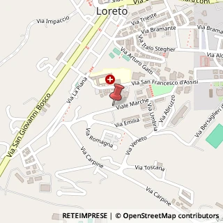 Mappa Via Marche, 18, 60025 Loreto AN, Italia, 60025 Loreto, Ancona (Marche)