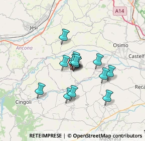 Mappa Via Guglielmo Marconi, 60024 Filottrano AN, Italia (4.38667)