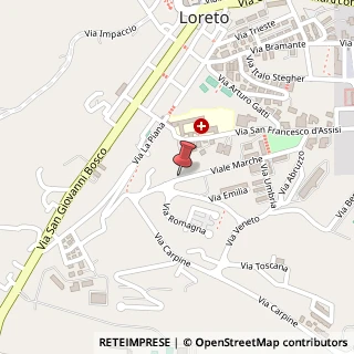 Mappa Via Marche, 24, 60025 Loreto, Ancona (Marche)