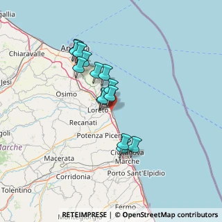 Mappa Via Ancona, 62017 Porto Recanati MC, Italia (11.92857)