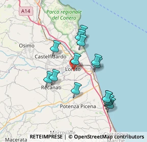 Mappa Via Marche, 60025 Loreto AN, Italia (6.72)