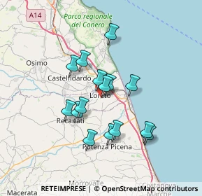 Mappa Via Emilia, 60025 Loreto AN, Italia (5.84867)