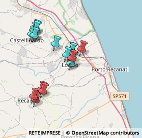 Mappa Via Marche, 60025 Loreto AN, Italia (3.72235)