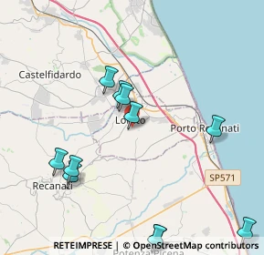 Mappa Via Emilia, 60025 Loreto AN, Italia (5.17)