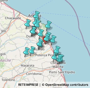 Mappa Via Emilia, 60025 Loreto AN, Italia (10.8775)