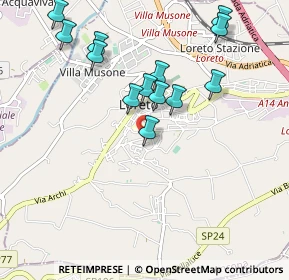 Mappa Via Emilia, 60025 Loreto AN, Italia (1.01231)