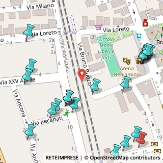 Mappa Via Carlo Sorcinelli, 62017 Porto Recanati MC, Italia (0.09655)